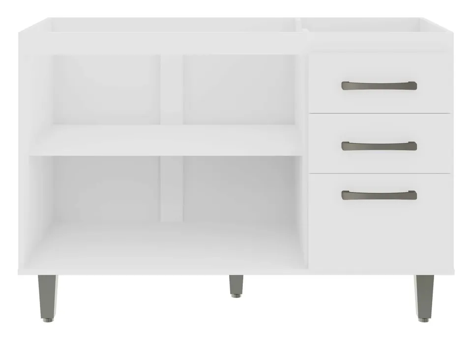 Balcão pia Áustria em Branco