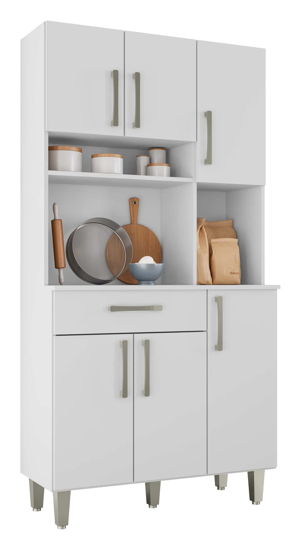 Kit para cozinha Letícia em Branco