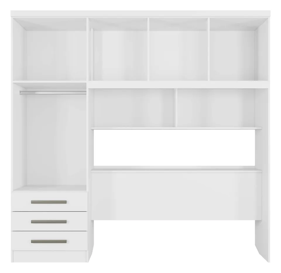 Roupeiro México Casal em Branco