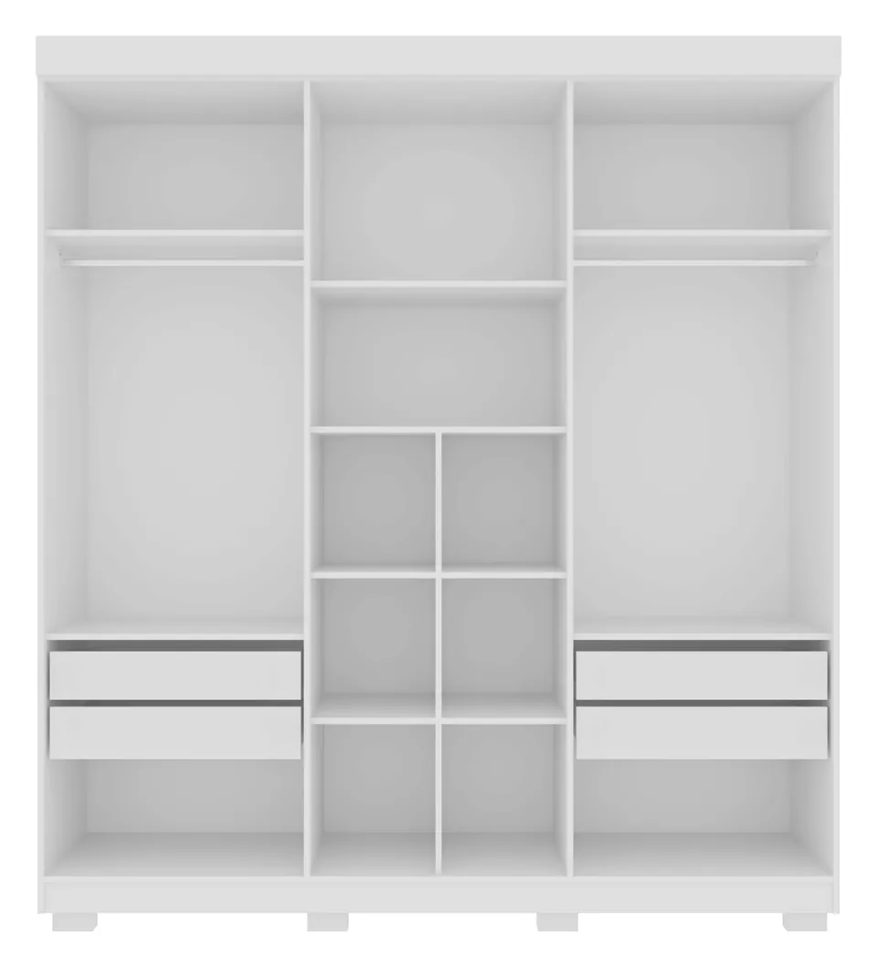 Roupeiro Porto Bello Plus em Branco