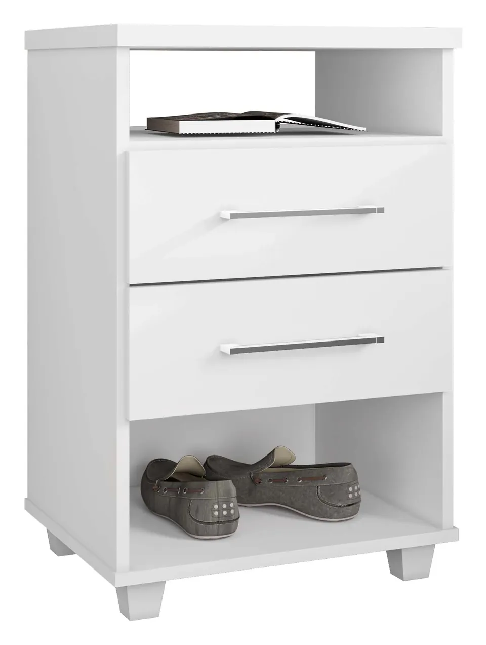 Mesa de cabeceira Valente em Branco