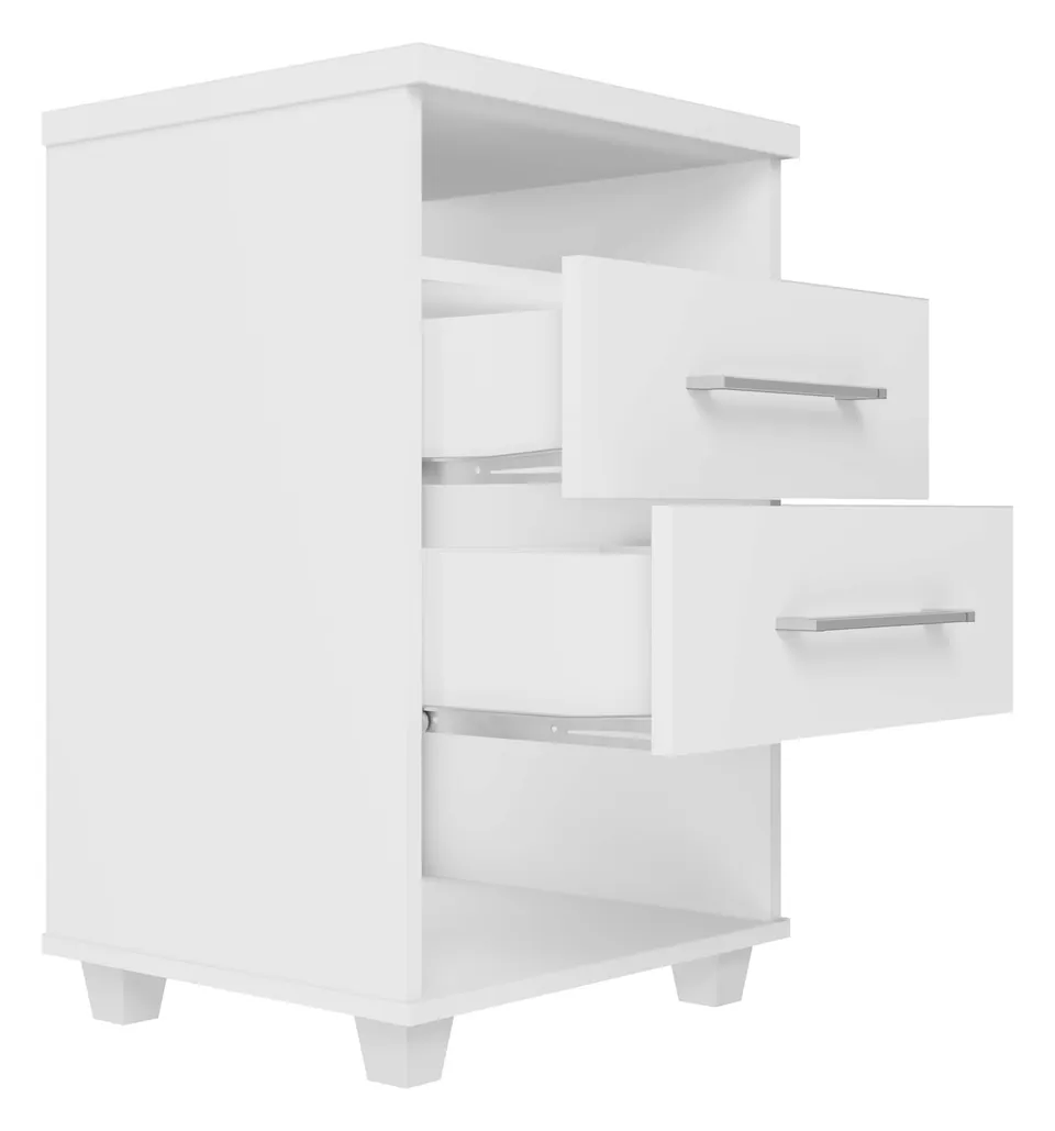 Mesa de cabeceira Valente em Branco